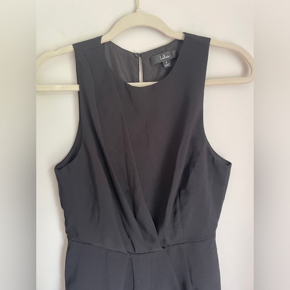 Lulus My Dear Black Pleated Sleeveless Romper Size Small - Picture 5 of 7